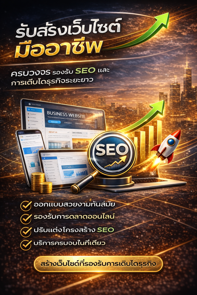 รับสร้างเว็บไซต์